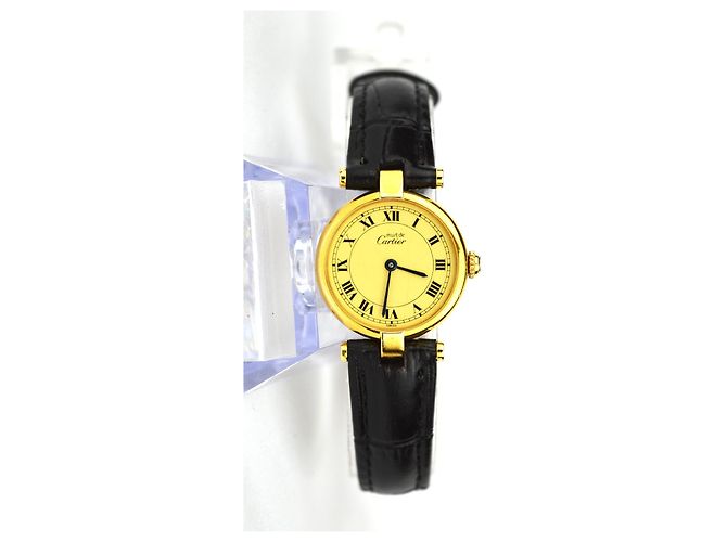 CARTIER MUST VENDÔME SV925 UHR Schwarz Golden - Ansicht 2
