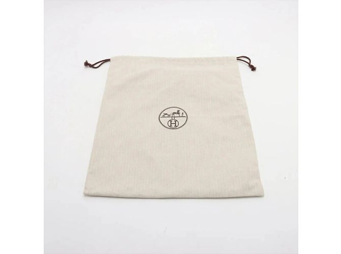 Borsa a spalla in pelle e tela Aline MM di Hermès Bordò - vista 14