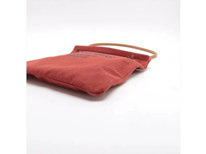 Borsa a spalla in pelle e tela Aline MM di Hermès Bordò - vista 3