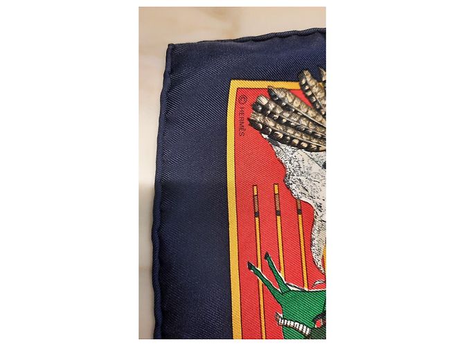 Hermès Gavroche intitolato 'Pani la Shar Pawnee' da Olivier Kermit Multicolore - vista 3