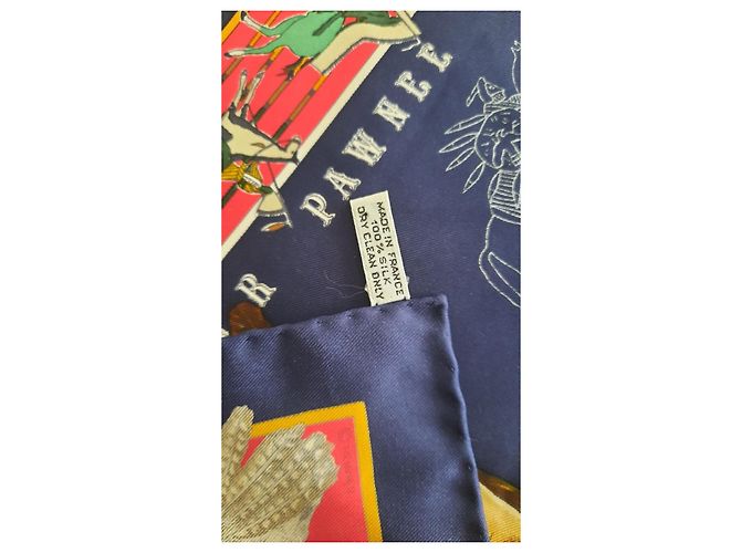 Hermès Gavroche intitolato 'Pani la Shar Pawnee' da Olivier Kermit Multicolore - vista 9