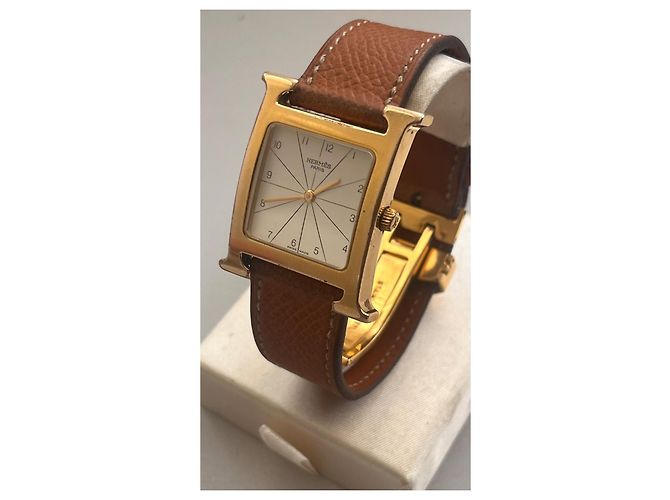 Orologio Hermès Heure H RS1501 placcato oro D'oro - vista 3