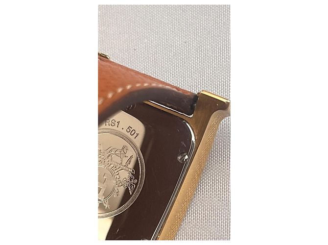 Orologio Hermès Heure H RS1501 placcato oro D'oro - vista 4