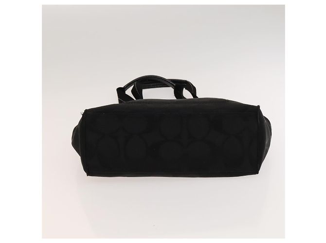 Borsa Coach Signature in tela di nylon 2 pezzi nera e grigia Auth bs25898 Marrone Nero - vista 15