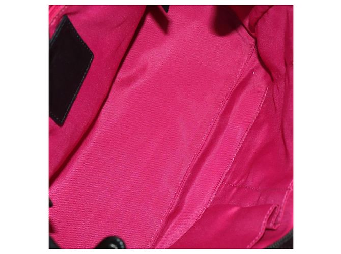Borsa Coach Signature in tela di nylon 2 pezzi nera e grigia Auth bs25898 Marrone Nero - vista 17