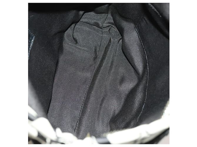 Borsa Coach Signature in tela di nylon 2 pezzi nera e grigia Auth bs25898 Marrone Nero - vista 9