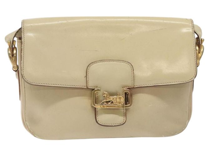 Céline Borsa a spalla CELINE in pelle bianca e oro Auth bs25844 Bianco D'oro - vista 13