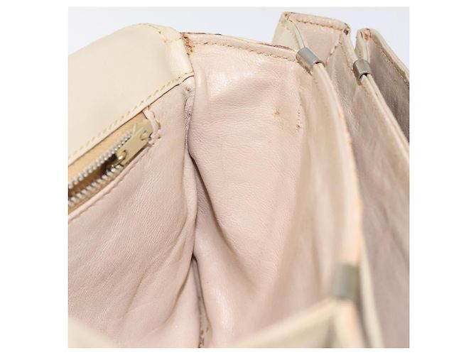 Céline Borsa a spalla CELINE in pelle bianca e oro Auth bs25844 Bianco D'oro - vista 19