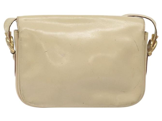Céline Borsa a spalla CELINE in pelle bianca e oro Auth bs25844 Bianco D'oro - vista 2