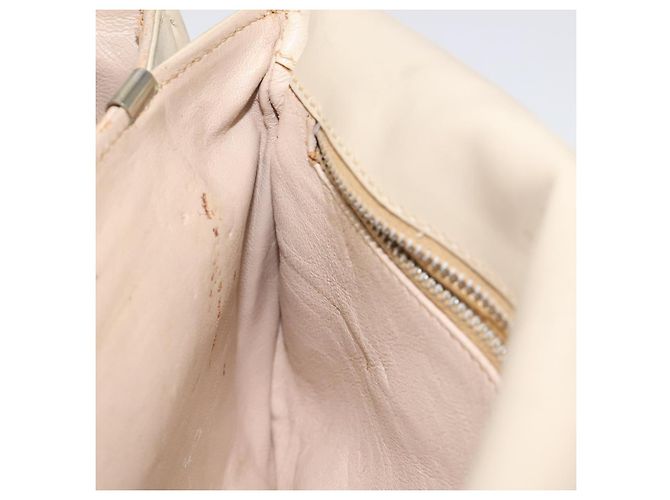 Céline Borsa a spalla CELINE in pelle bianca e oro Auth bs25844 Bianco D'oro - vista 20