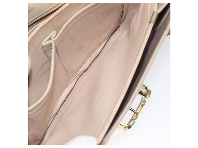 Céline Borsa a spalla CELINE in pelle bianca e oro Auth bs25844 Bianco D'oro - vista 21