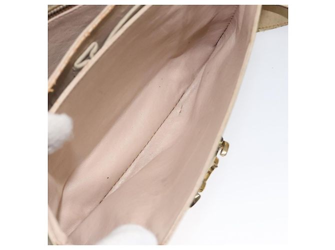 Céline Borsa a spalla CELINE in pelle bianca e oro Auth bs25844 Bianco D'oro - vista 22