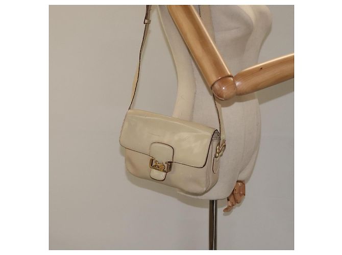 Céline Borsa a spalla CELINE in pelle bianca e oro Auth bs25844 Bianco D'oro - vista 23