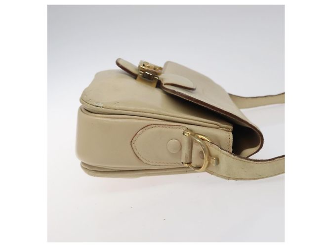 Céline Borsa a spalla CELINE in pelle bianca e oro Auth bs25844 Bianco D'oro - vista 3