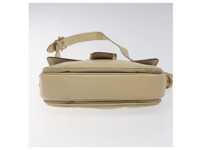 Céline Borsa a spalla CELINE in pelle bianca e oro Auth bs25844 Bianco D'oro - vista 5