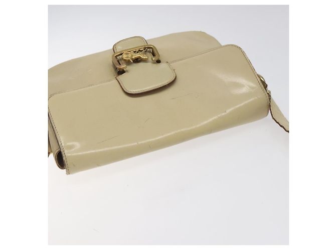 Céline Borsa a spalla CELINE in pelle bianca e oro Auth bs25844 Bianco D'oro - vista 6