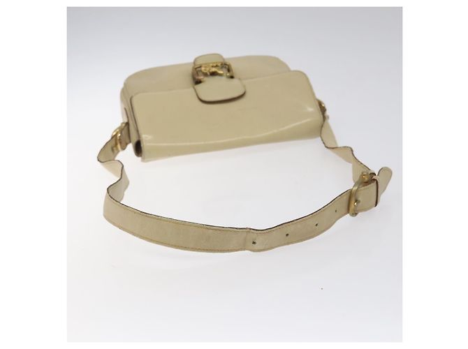 Céline Borsa a spalla CELINE in pelle bianca e oro Auth bs25844 Bianco D'oro - vista 7