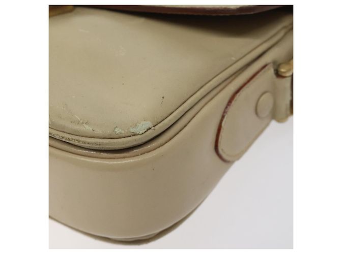Céline Borsa a spalla CELINE in pelle bianca e oro Auth bs25844 Bianco D'oro - vista 9