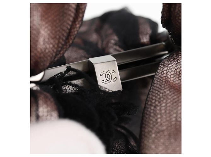 CHANEL Bolsa de mão de nylon rosa CC Auth BA2093V - vista 10