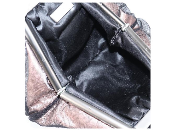 CHANEL Bolsa de mão de nylon rosa CC Auth BA2093V - vista 11