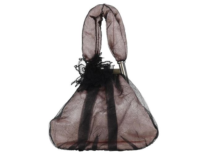 CHANEL Bolsa de mão de nylon rosa CC Auth BA2093V - vista 13