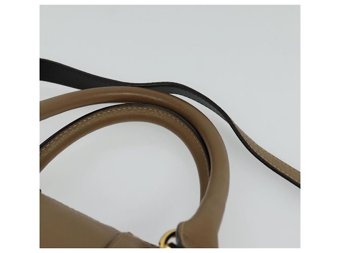 Chloé Borsa a mano in pelle Chloe Hailey 2 vie beige oro Auth am8424 D'oro - vista 14