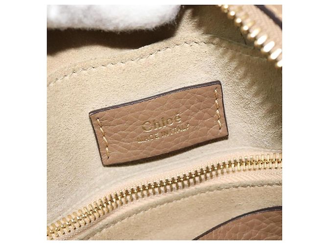 Chloé Borsa a mano in pelle Chloe Hailey 2 vie beige oro Auth am8424 D'oro - vista 19