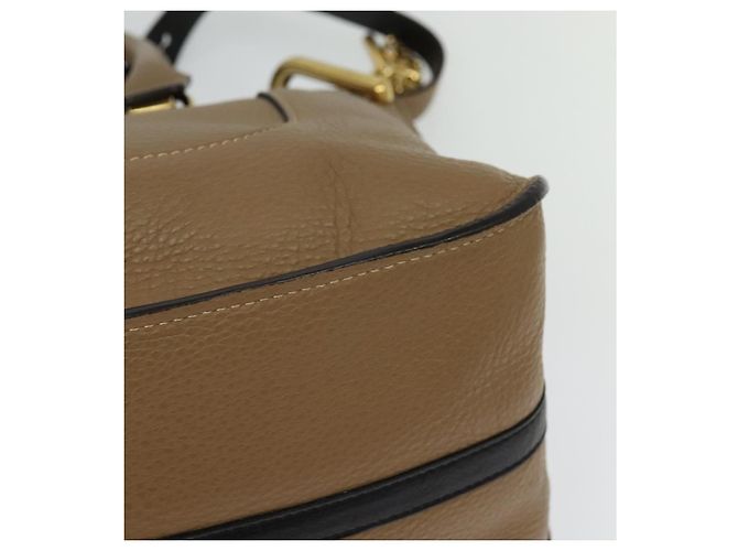Chloé Borsa a mano in pelle Chloe Hailey 2 vie beige oro Auth am8424 D'oro - vista 9