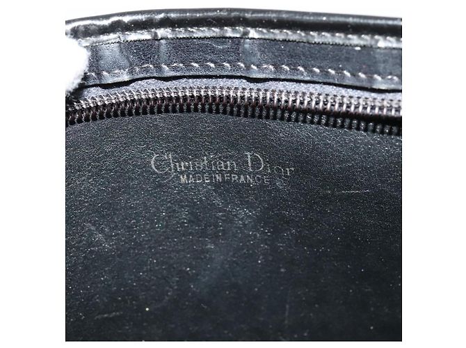 Borsa a Spalla Christian Dior Blu Navy Oro Auth BD1963 D'oro - vista 11