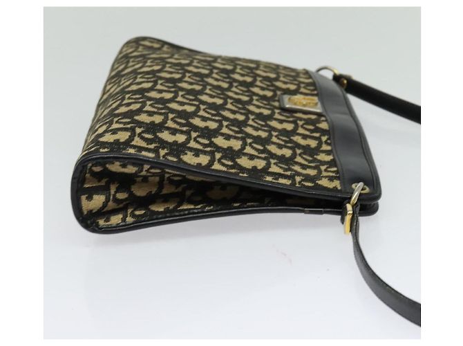 Borsa a Spalla Christian Dior Blu Navy Oro Auth BD1963 D'oro - vista 4