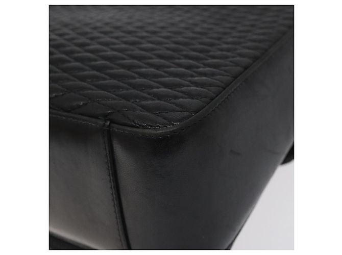 BALLY Handtasche aus schwarzem Leder mit Gold Auth BA2293 Golden - Ansicht 15