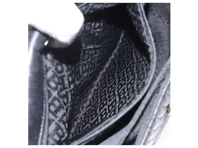 BALLY Handtasche aus schwarzem Leder mit Gold Auth BA2293 Golden - Ansicht 21