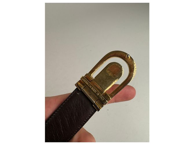 Céline Vintage Celine Ledergürtel braun - Ansicht 7