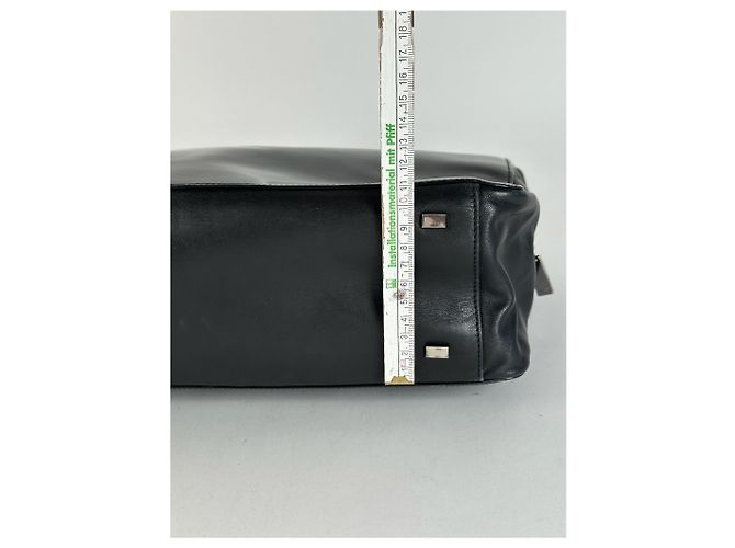 Céline Vintage Celine Paris Leder Tasche schwarz - Ansicht 10