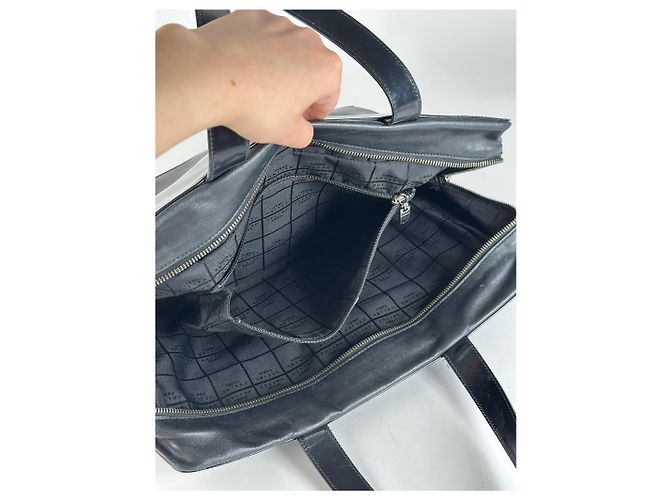 Céline Vintage Celine Paris Leder Tasche schwarz - Ansicht 14