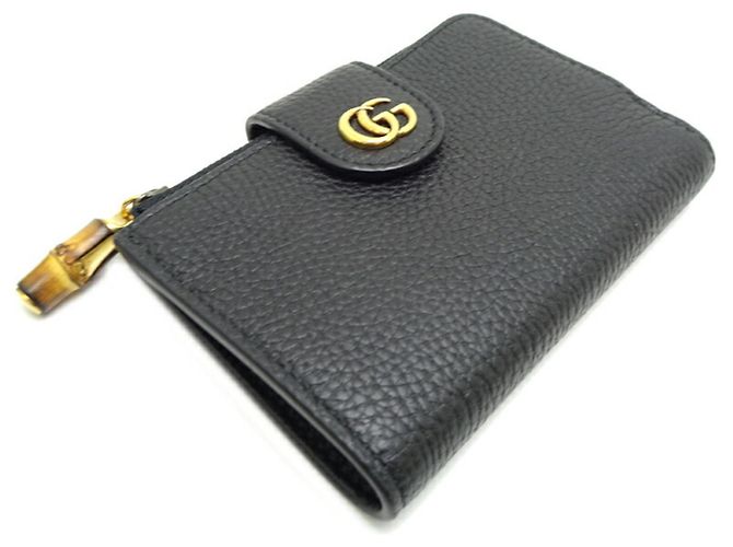 Gucci Double G Medium Wallet with Bamboo - view 3