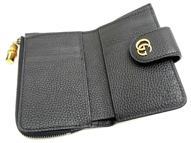 Gucci Double G Medium Wallet with Bamboo - view 5