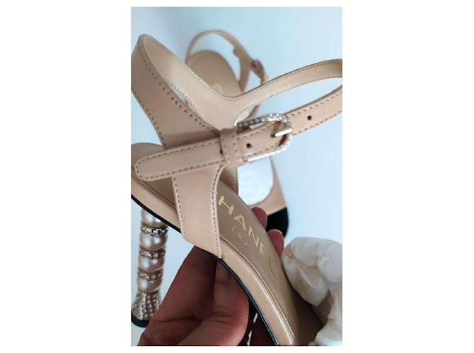 sandali Chanel Beige - vista 4