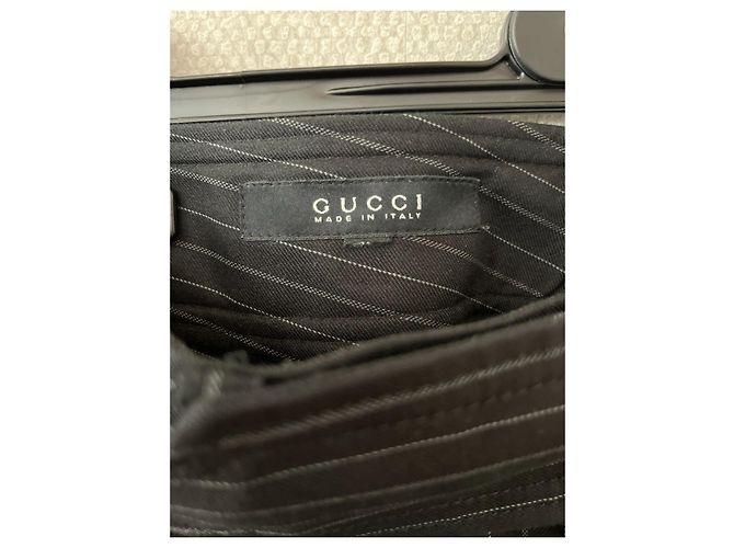 Terno Smoking Gucci de Lã Preto - vista 8