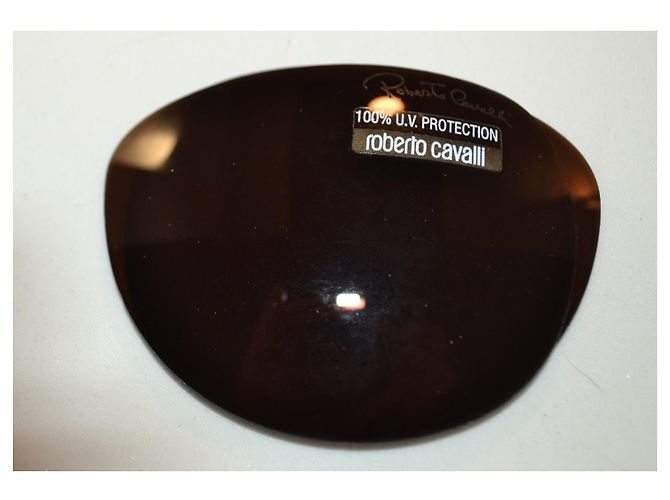 Óculos de sol oversized Roberto Cavalli castanhos de plástico Marrom - vista 6