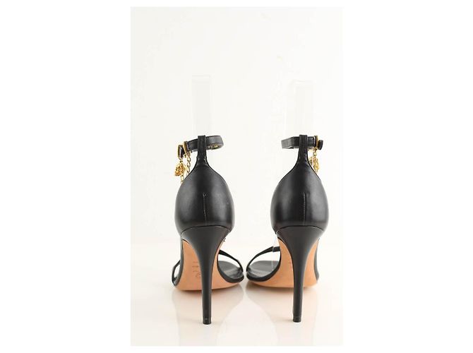 Alexander Mcqueen Tacones de cuero negros - vista 2