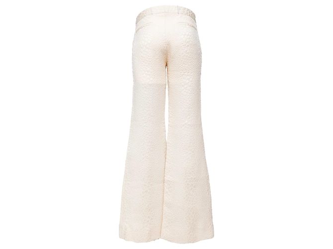 Gucci Schlaghose mit Textur in Eggshell Aus weiß - Ansicht 3