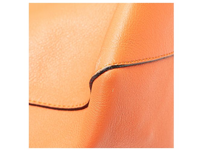 LOEWE Tote de Cuero Anagrama Naranja Este-Oeste - vista 10