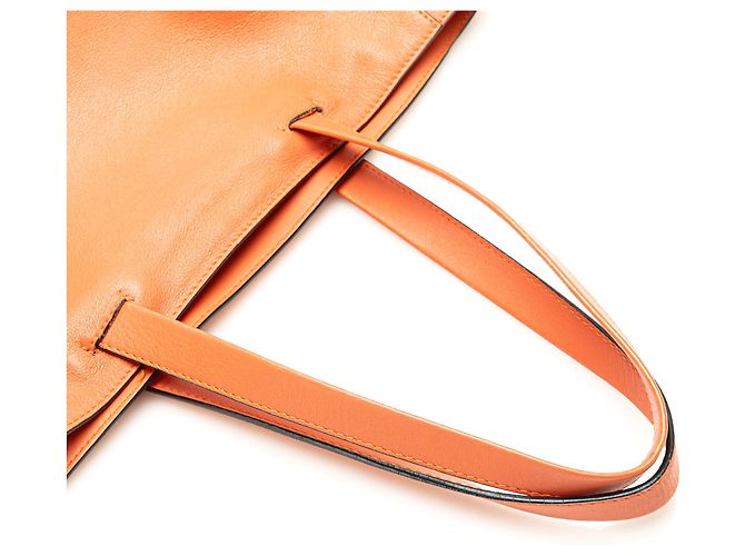LOEWE Tote de Cuero Anagrama Naranja Este-Oeste - vista 11