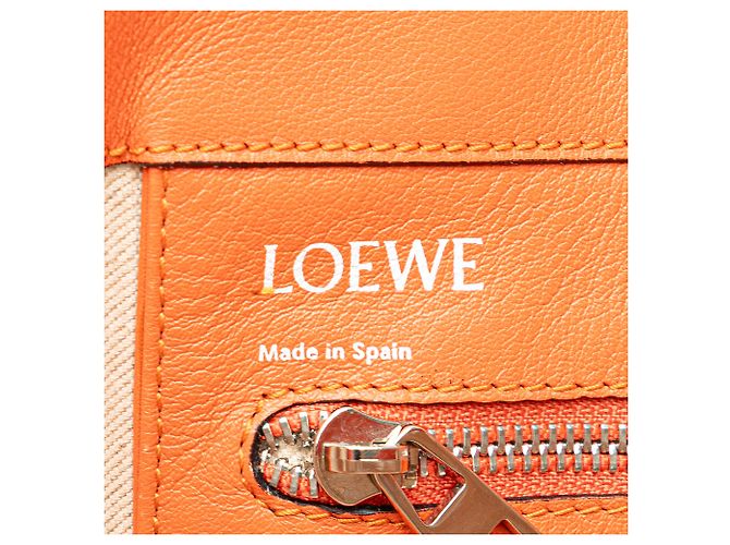 LOEWE Tote de Cuero Anagrama Naranja Este-Oeste - vista 5
