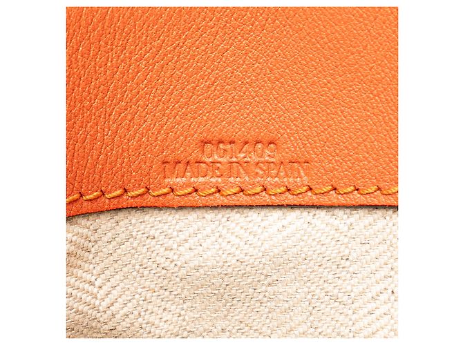 LOEWE Tote de Cuero Anagrama Naranja Este-Oeste - vista 6