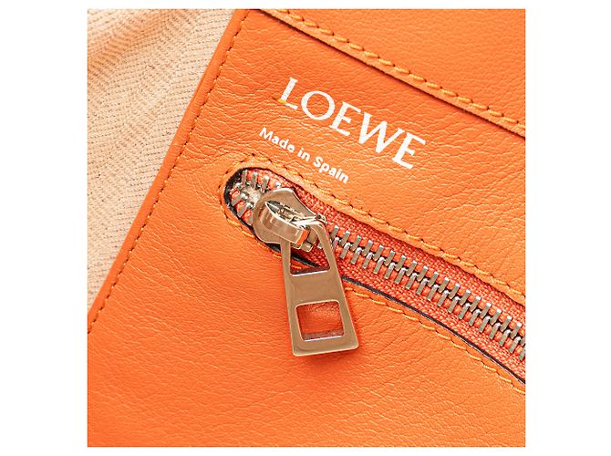LOEWE Tote de Cuero Anagrama Naranja Este-Oeste - vista 7