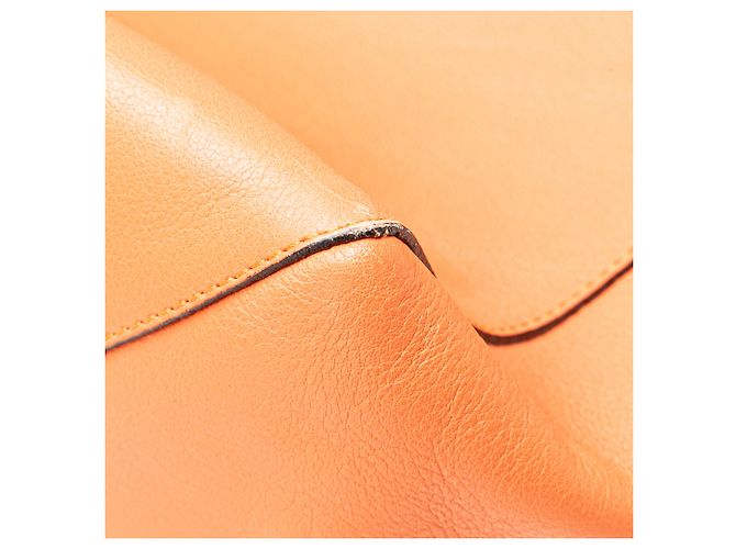 LOEWE Tote de Cuero Anagrama Naranja Este-Oeste - vista 9
