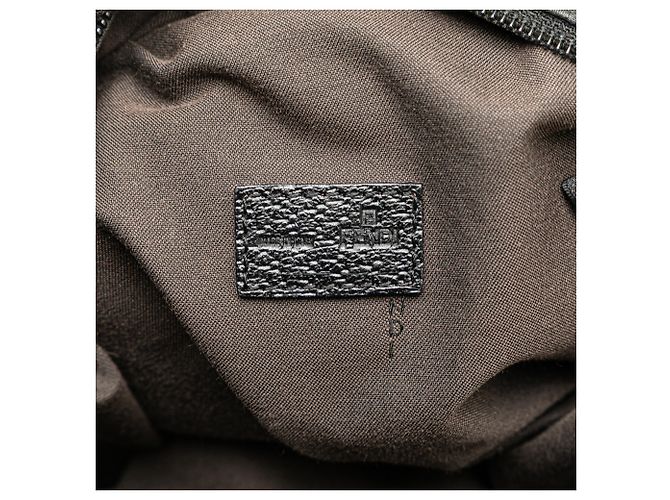 Borsa Fendi in nylon nero Zucca con zip - vista 5