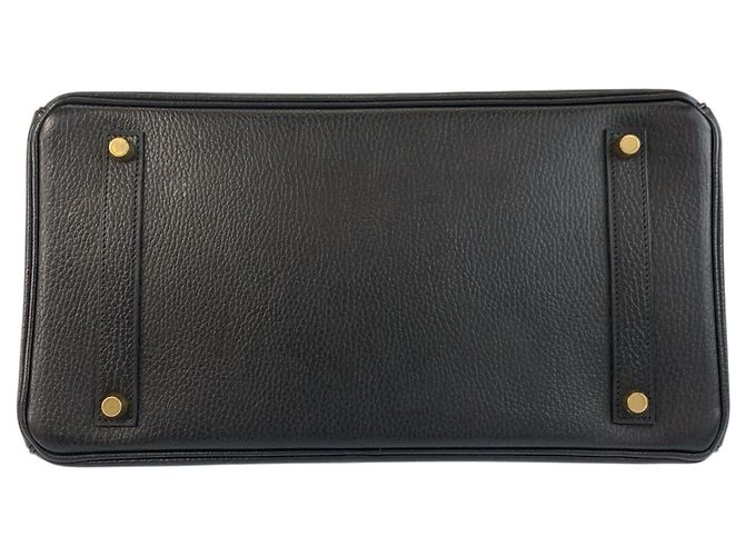 Borsa Hermès Birkin 35 nera con hardware dorato Nero - vista 10